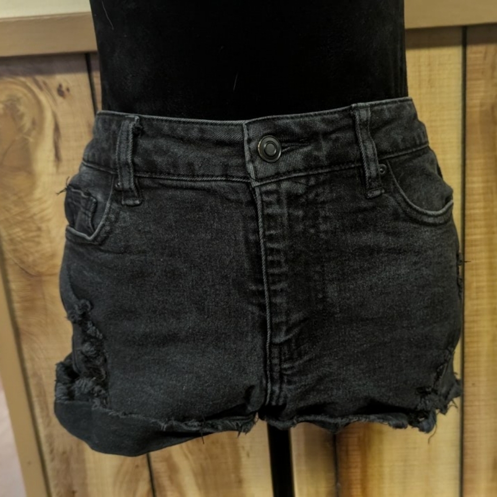 Wish Women's Charcoal Jean Shorts